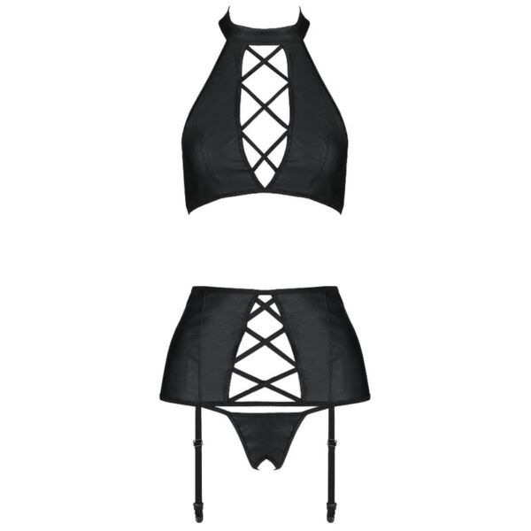 Passion Nancy Set Eco Couro S / M