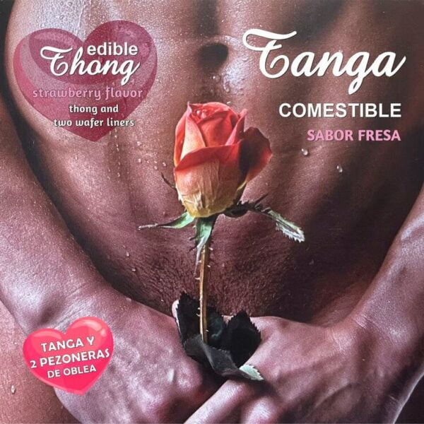 Hotflowers – Tanga Masculina+ 2 Bicos Wafer De Morango /es/pt/en/fr/it/