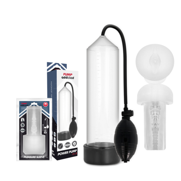 Pump Addicted – Rx3 Transparente Com Manga De Prazer