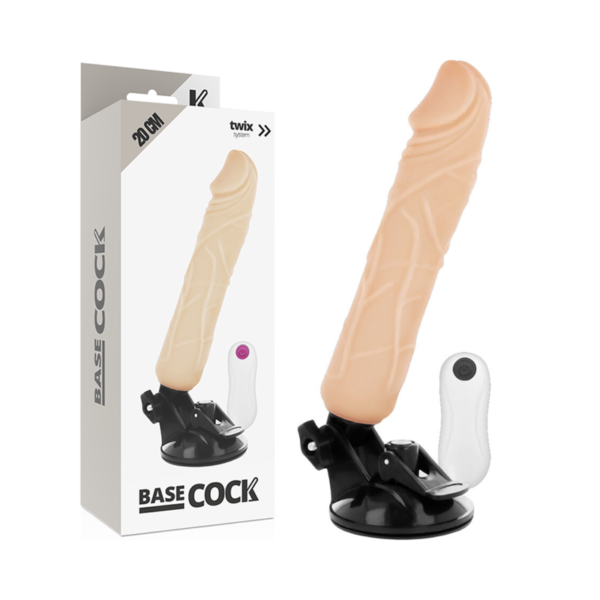 Basecock – Vibrador De Controle Remoto Natural Realista 20 Cm