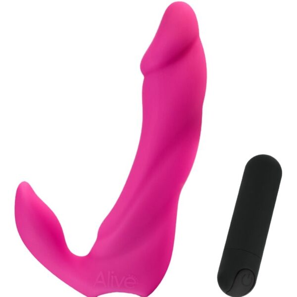 Alive – Dildo Vibrador Bifun Pro Rosa 14,9 Cm