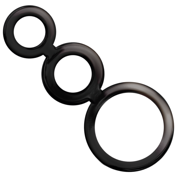 Addicted Toys Set  Anillos Pene Y Testiculos – Ahumado
