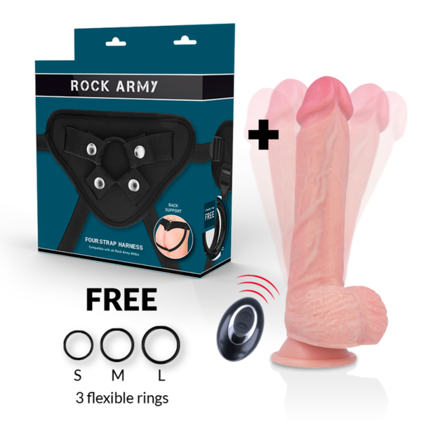 Rockarmy – Arcote + Vibrador De Silicone LÍquido Premium Apache Controle Remoto 22cm