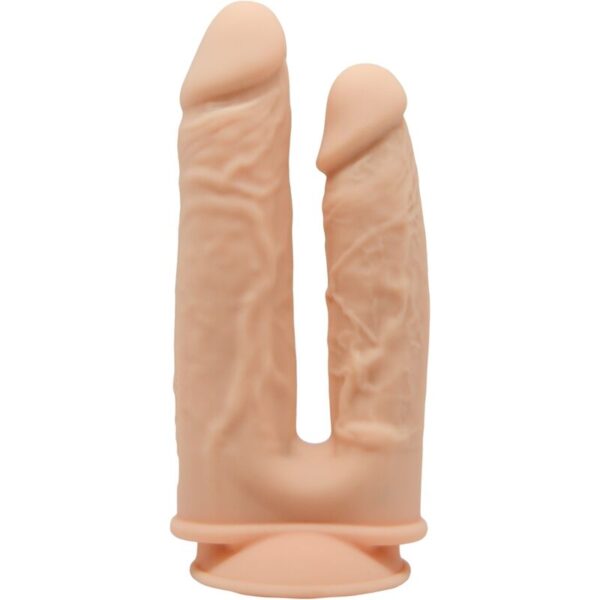 SILEXD – MODELO 1 VIBRADOR DE PÊNIS REALISTA DUPLA PENETRAÇÃO PREMIUM SILEXPAN SILICONE 17,5 / 19,5 CM