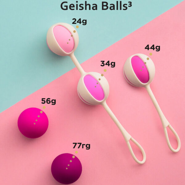 G-VIBE – CONJUNTO 5 BOLAS DE GEIXA3 ROSA