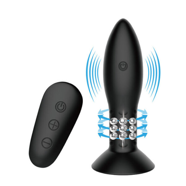 MR PLAY – PLUG COM CONTROLE REMOTO DE BOLAS ROTATIVAS PRETAS