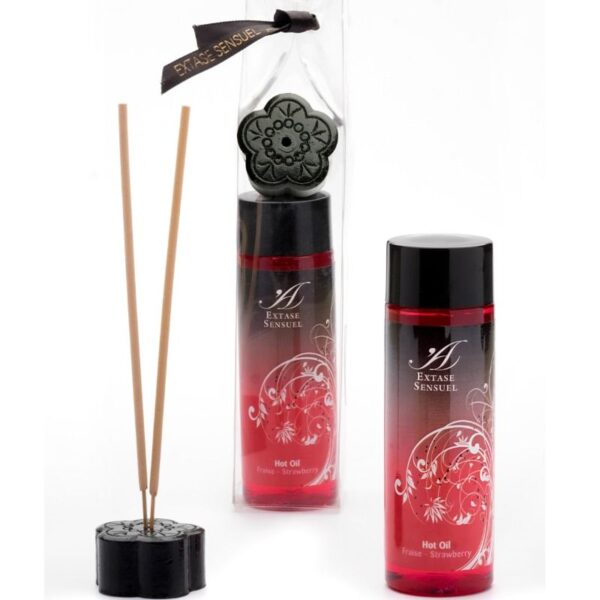 EXTASE SENSUAL – ÓLEO ESTIMULANTE DE CALOR DE MORANGO 100 ML