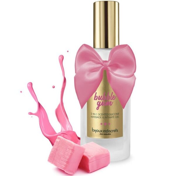 BIJOUX – BUBBLE GUM GEL 2 EM 1 SILICONE GOMA DE MORANGO 100 ML