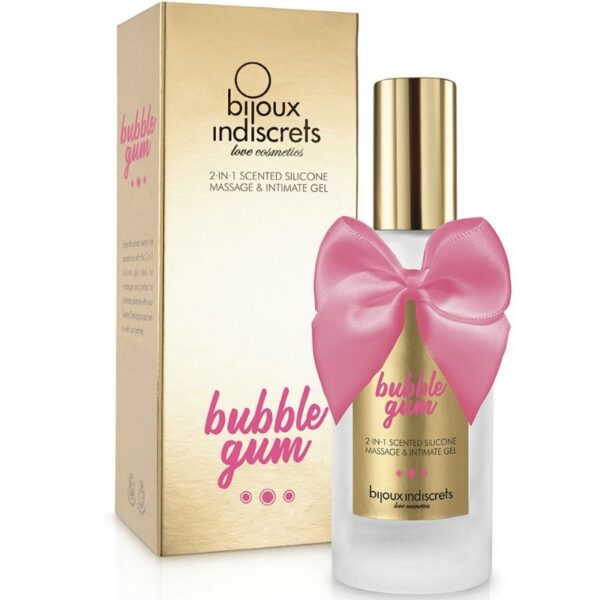 BIJOUX – BUBBLE GUM GEL 2 EM 1 SILICONE GOMA DE MORANGO 100 ML