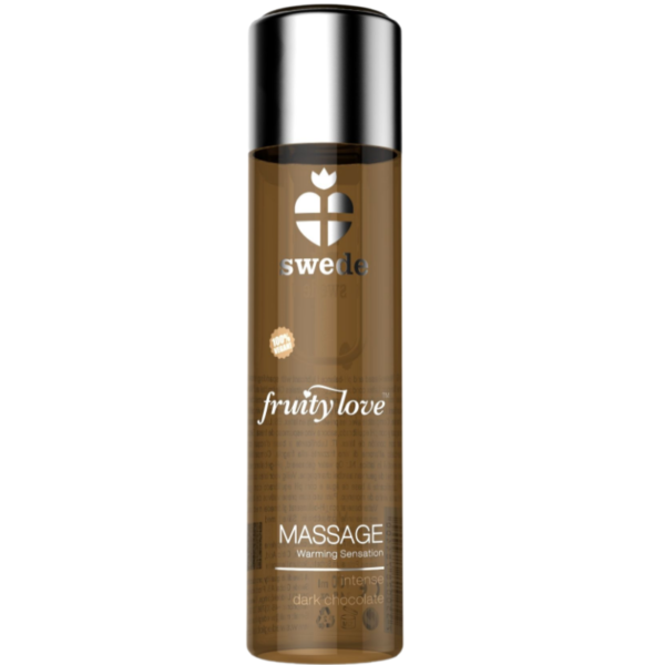 SWEDE – ÓLEO DE MASSAGEM DE EFEITO AQUECENTE FRUTO AMOR CHOCOLATE ESCURO INTENSO 120 ML
