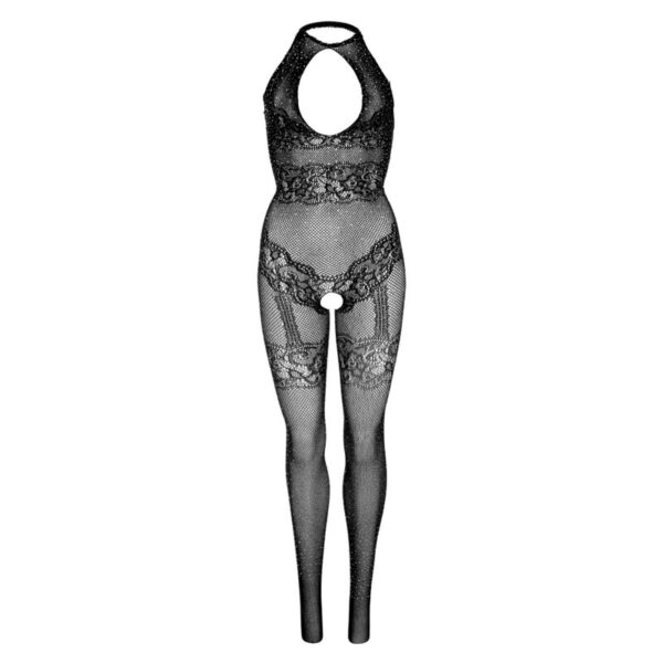 LEG AVENUE – SEAMLESS FISHNET BODYSTOCKING TAMANHO ÚNICO – PRETO