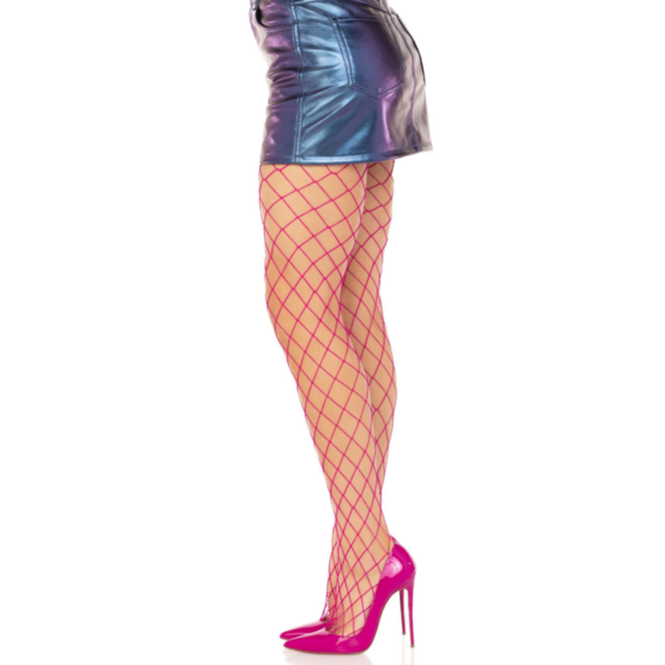 LEG AVENUE – MEIA-CALA DIAMOND FISHNNET ROSA