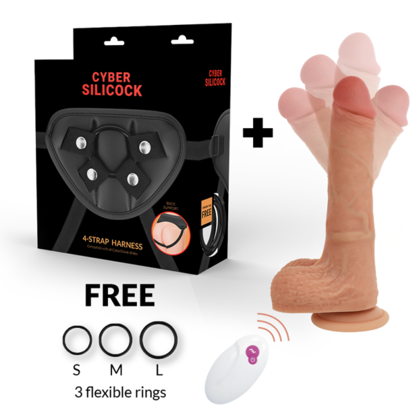 CYBER SILICOCK – STRAP-ON MR RICK CONTROLE REMOTO