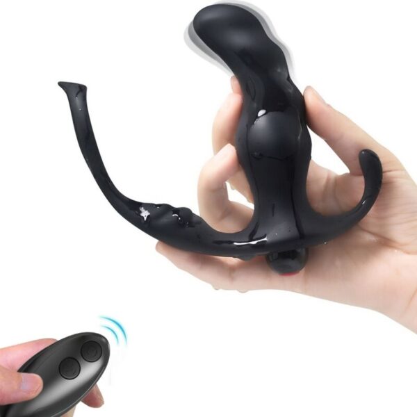 ARMONY – KNIGHT VIBRADOR ANAL PRÓSTATA E ANEL CONTROLE REMOTO PRETO