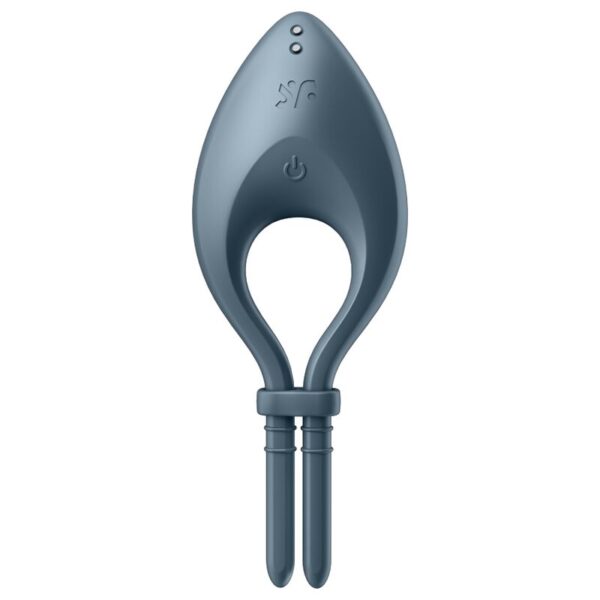 SATISFYER – APLICATIVO VIBRADOR DE ANEL BULLSEYE CINZA