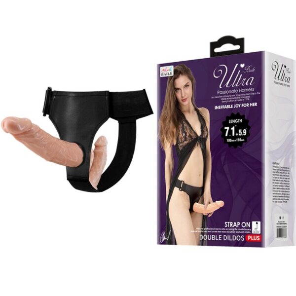 BAILE – ULTRA APAIXONADO DILDOS DUPLOS COM ARNÊS