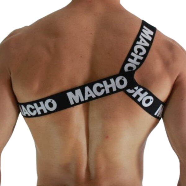 MACHO – ARNÊS ROMANO BRANCO S/M