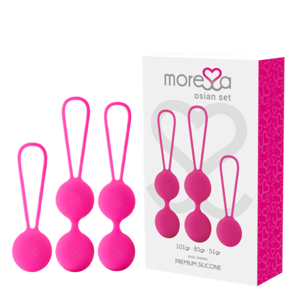 MORESSA – CONJUNTO OSIAN PREMIUM SILICONE ROSA (Osian One – 51 g | Osian Two – 101 g | Osian Three 85 g)