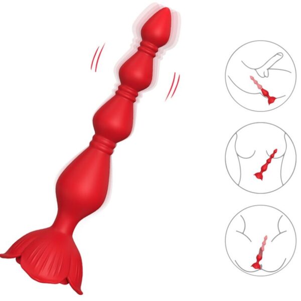 ARMONY – PAGODE VIBRADOR ROSA E PLUG ANAL VERMELHO