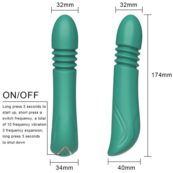 ARMONY – VIBRADOR E IMPULSO DE PONTO G VERDE
