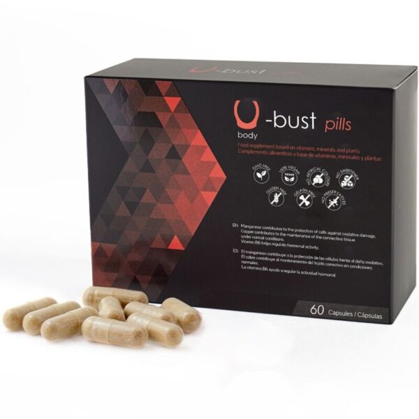 500 COSMETICS – U-BUST CÁPSULAS DE AUMENTO DE SEIOS – 60 CÁPSULAS