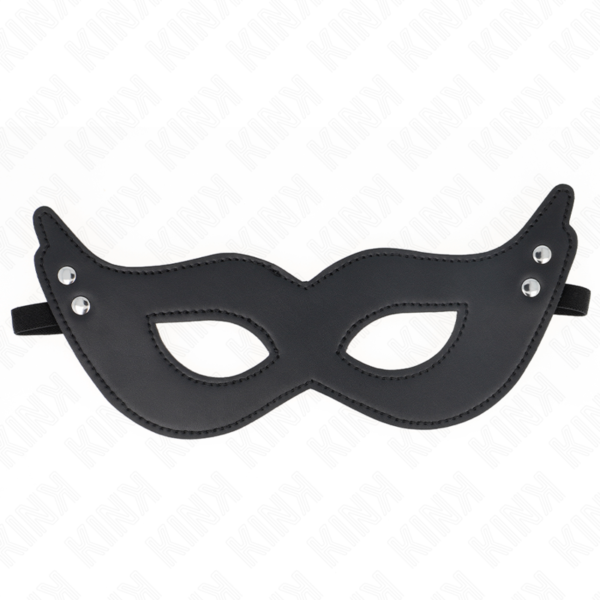 KINK – MÁSCARA DE COURO COM REBITES MODELO 1 26 x 8 CM