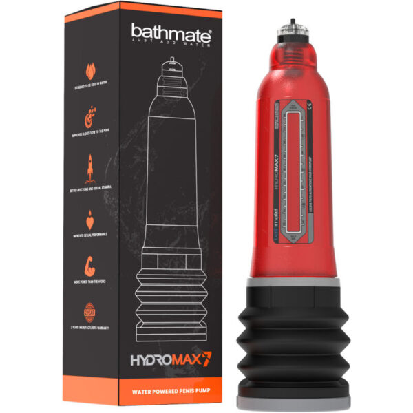 BATHMATE – HYDROMAX 7 BOMBA DE AUMENTO DO PÊNIS VERMELHA