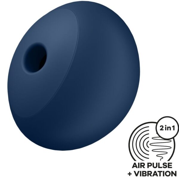 SATISFYER – AIR POWER 4 ESTIMULADOR E VIBRADOR 12 VIBRAÇÕES AZUL