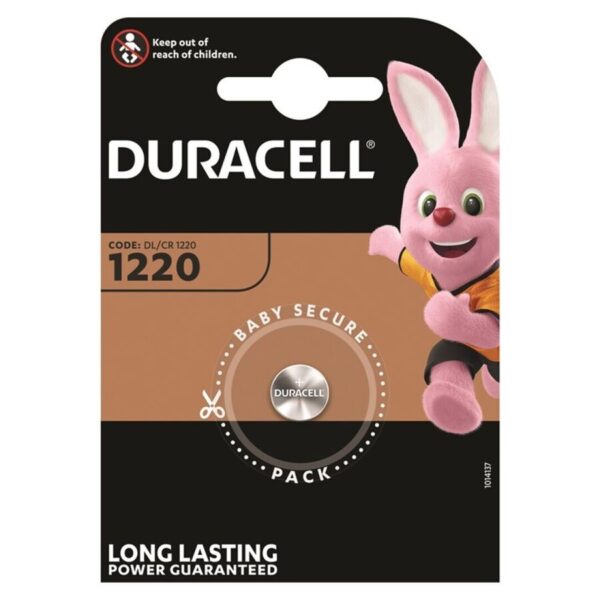 DURACELL – BATERIA BOTON LITIO CR1220 3V 1UNIDADE