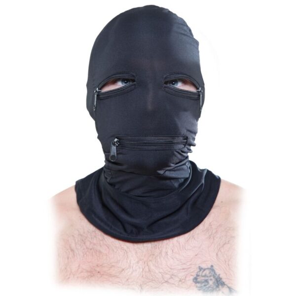 FETISH FANTASY SERIES – CAPUZ COM ZÍPERS PRETO