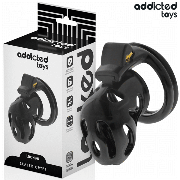 ADDICTED TOYS LOCKED – GAIOLA DE PÊNIS CRYPT SELADA 8 CM